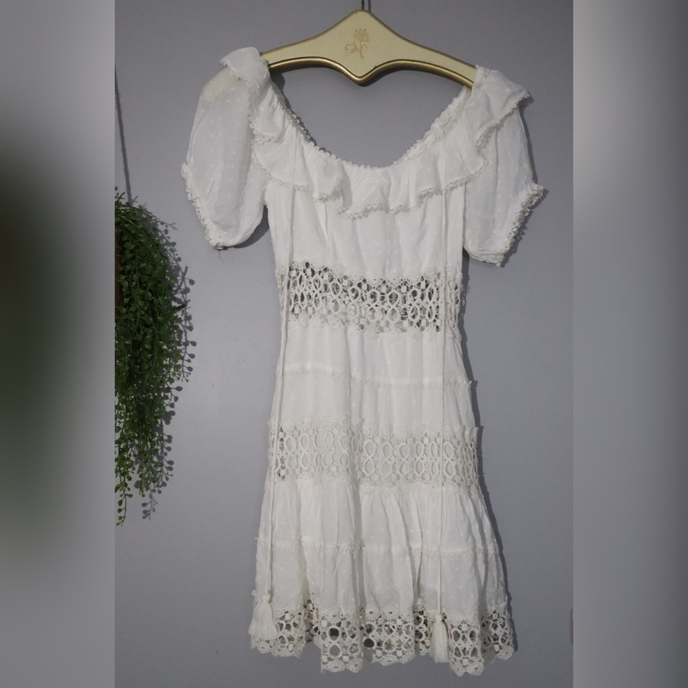 Free People MixedEmotions Off Shoulder Mini Dress - Picture 4 of 6